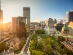 Vue diurne du centre-ville de Montréal Canada.